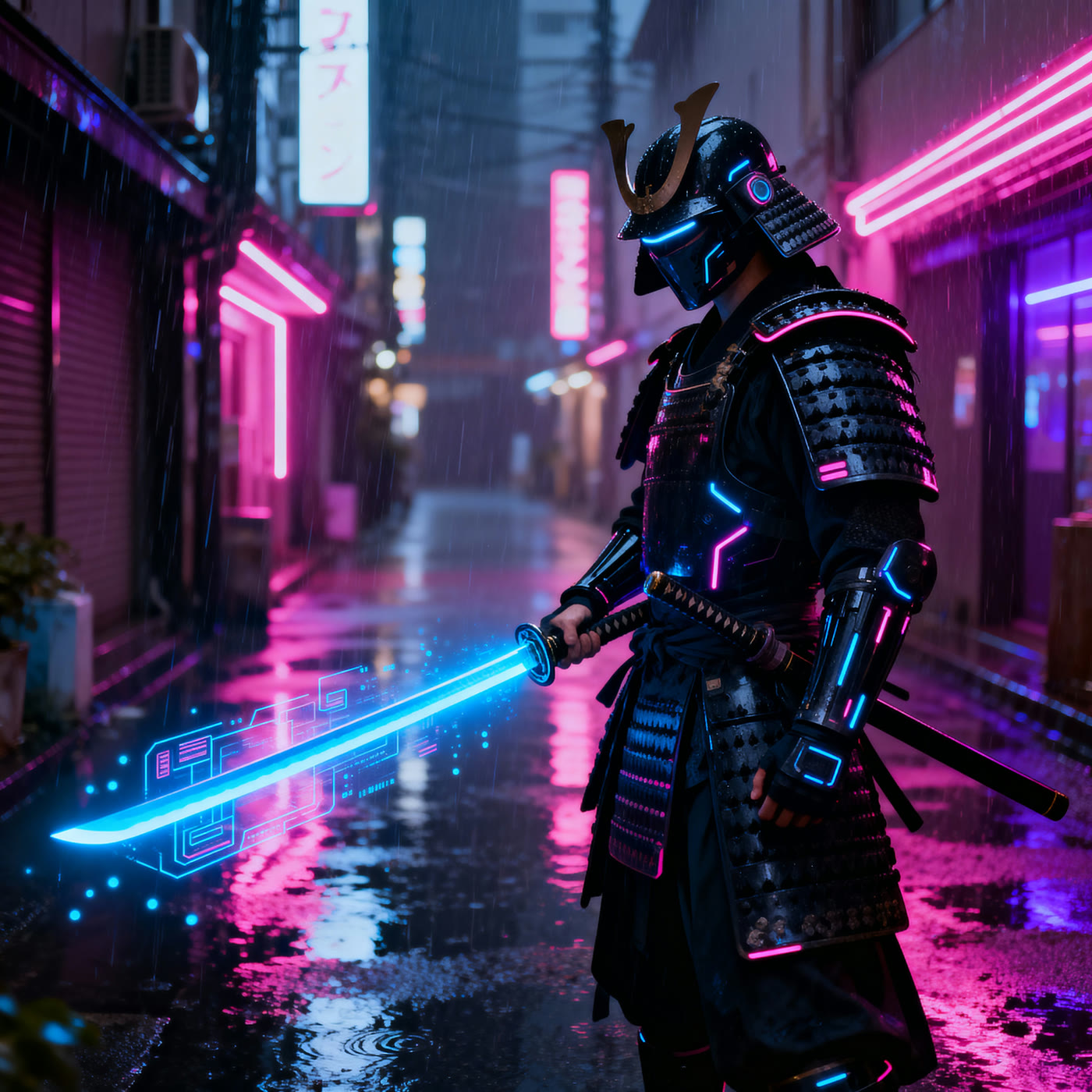 Cyberpunk Samurai