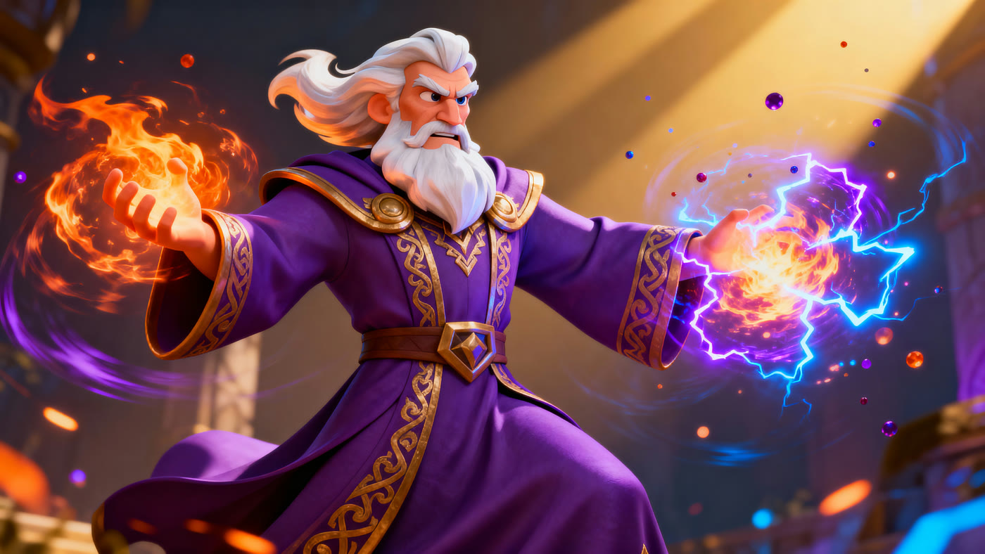 Coc 08 Wizard Magic Blast