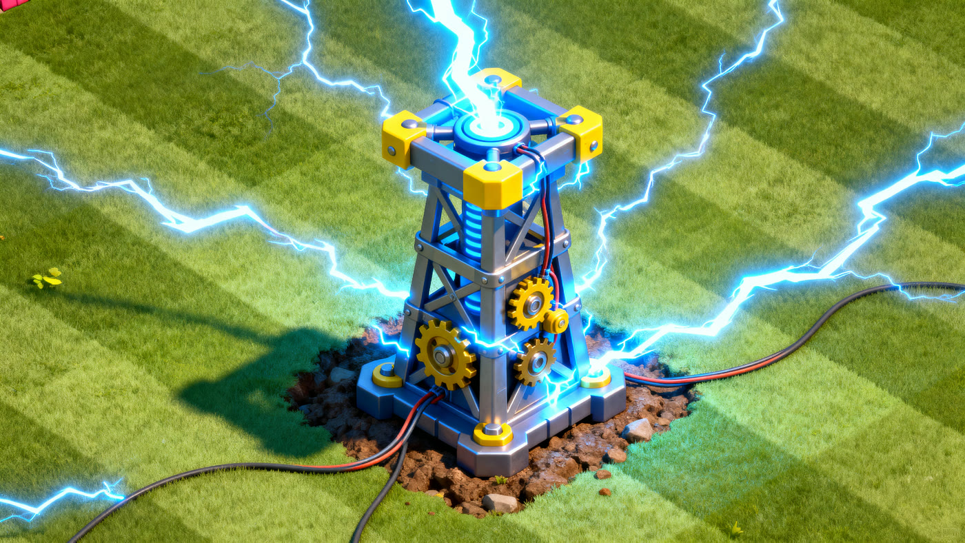 Coc 12 Tesla Tower Zap