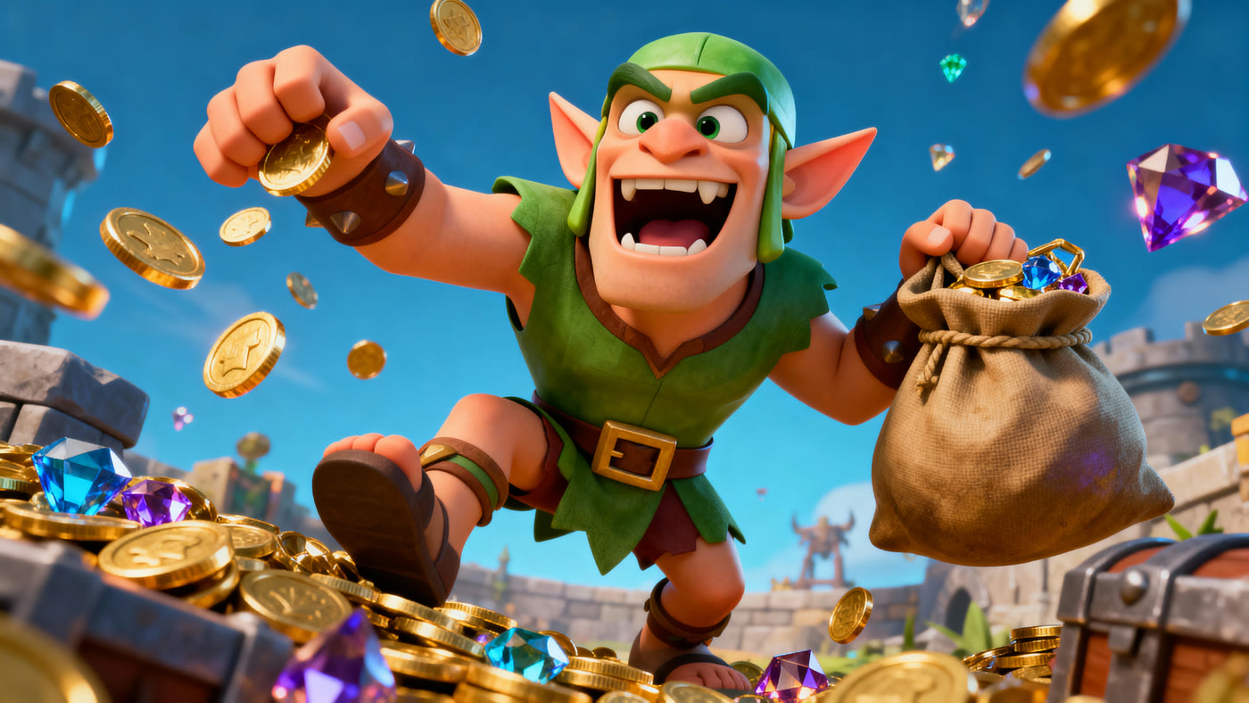 Coc 18 Goblin Loot Grab