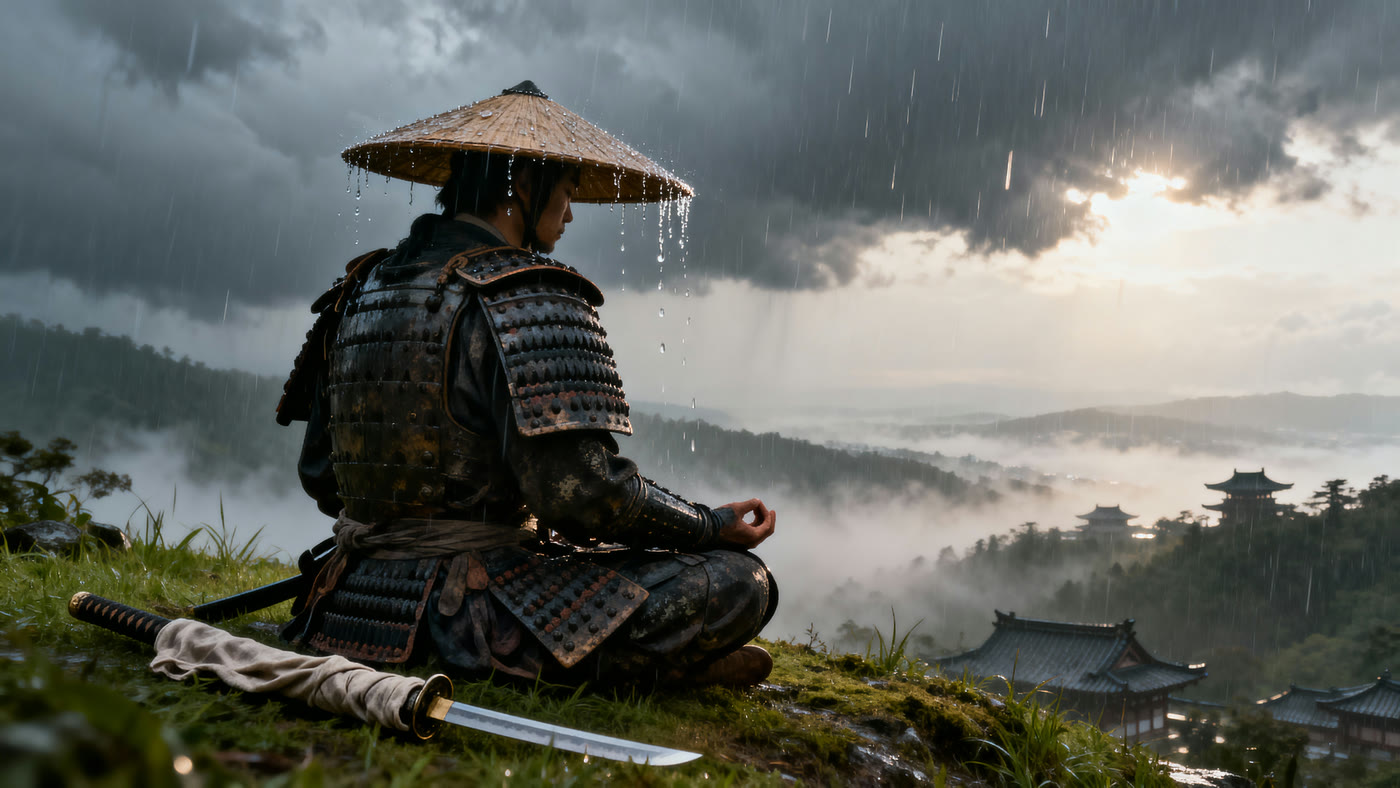Samurai 05 Rainy Serenity Hilltop